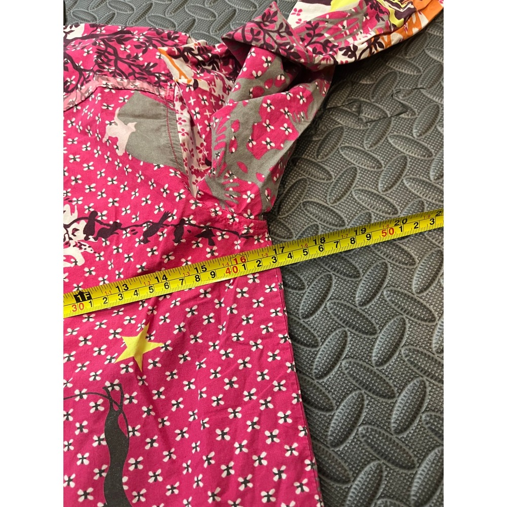 Vintage 90s Kenzo Jeans Multicolor AOP Floral Pattern Print Pink Womens 38 US 6 - Picture 8 of 9